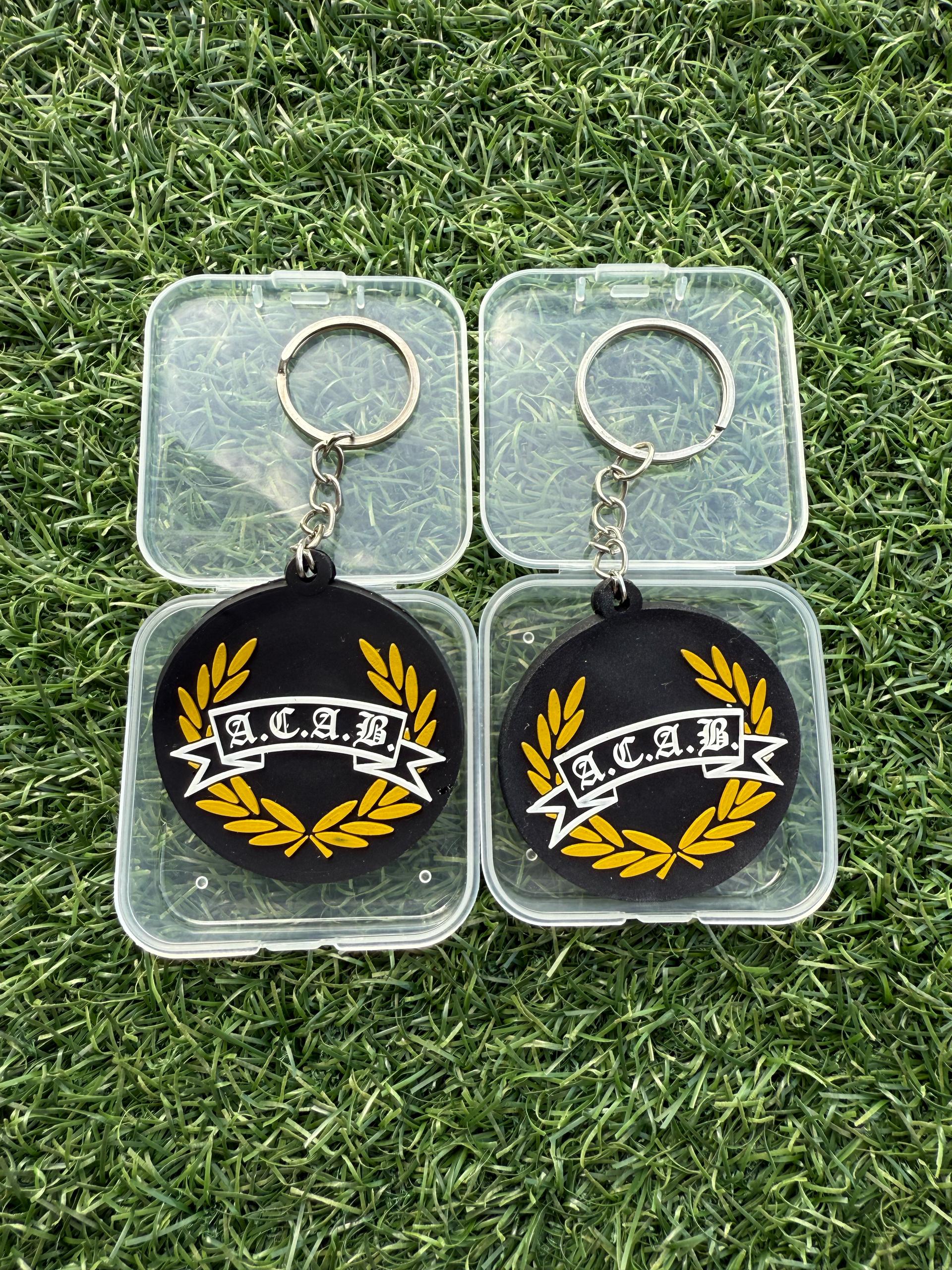 A.C.A.B. Keychain Single Logo – ACAB PRODUCTIONS